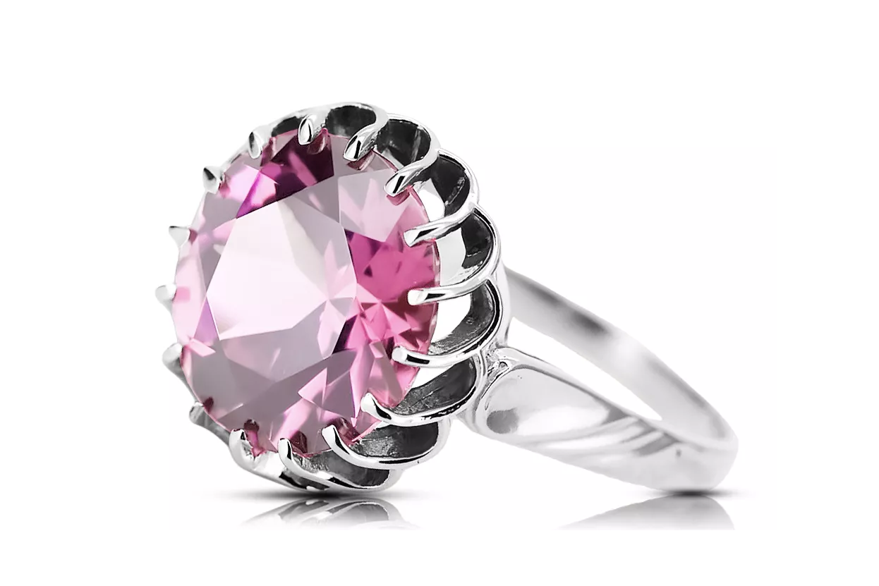 Vintage ametyst 925 prsten Vrc035s Silver